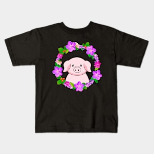 Cute Little Pig Kids T-Shirt